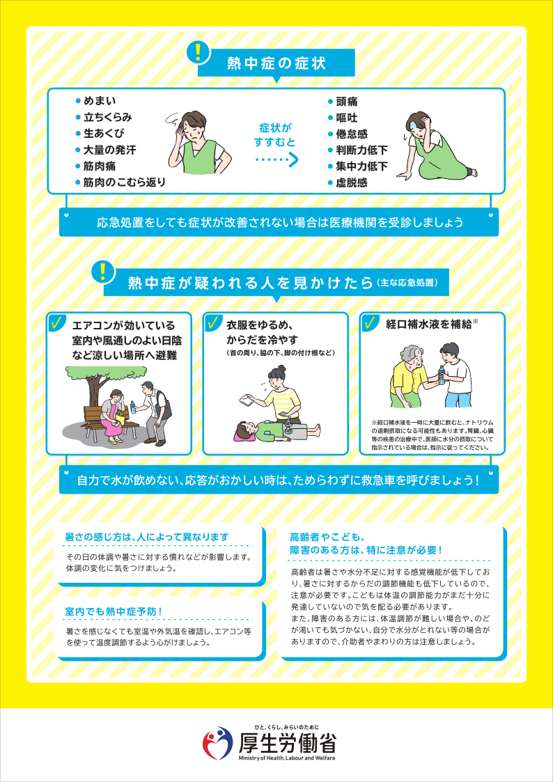 熱中症予防リーフレット