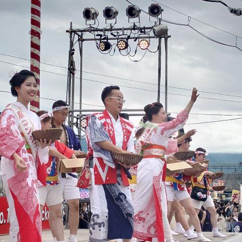 2024.7.28 潮太鼓打演～餅まき