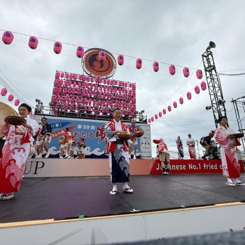 R7.7.27 ①潮太鼓打演・餅まき