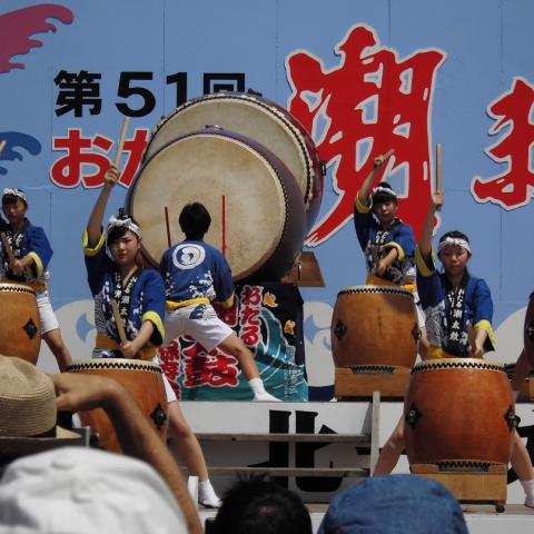 2017.7.30 ステージ潮太鼓打演