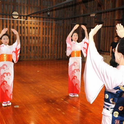 2014.7.2 踊りお稽古会、扇玉先生、ミス小樽